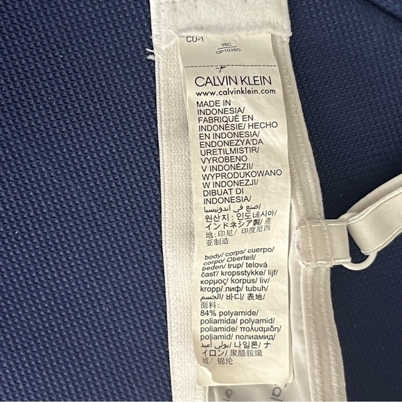 CALVIN Klein Essence Push-up bra padded QP1038O Size 36 C - Picture 7 of 8